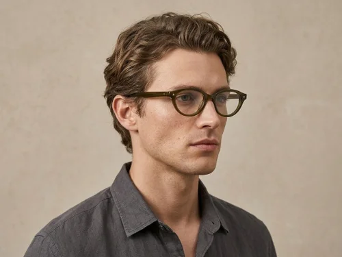 Lunettes en acétate vert papillon #BS522-0447
