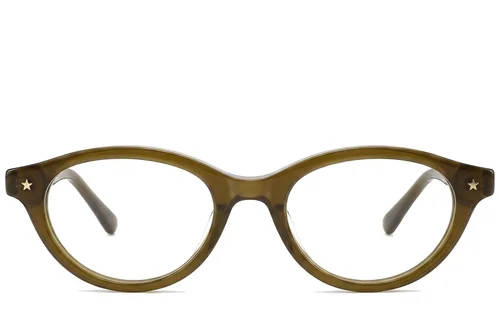 Lunettes en acétate vert papillon #BS522-0447