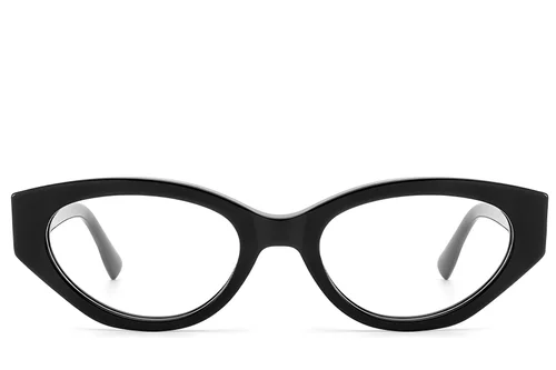 Lunettes papillon en acétate noir #BS522-0449
