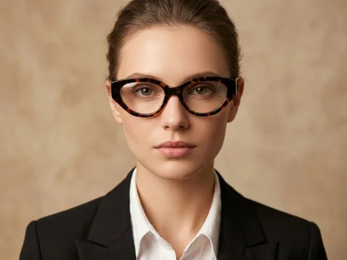 Lunettes en acétate écaille de tortue papillon #BS522-0450