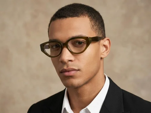 Lunettes en acétate vert papillon #BS522-0452