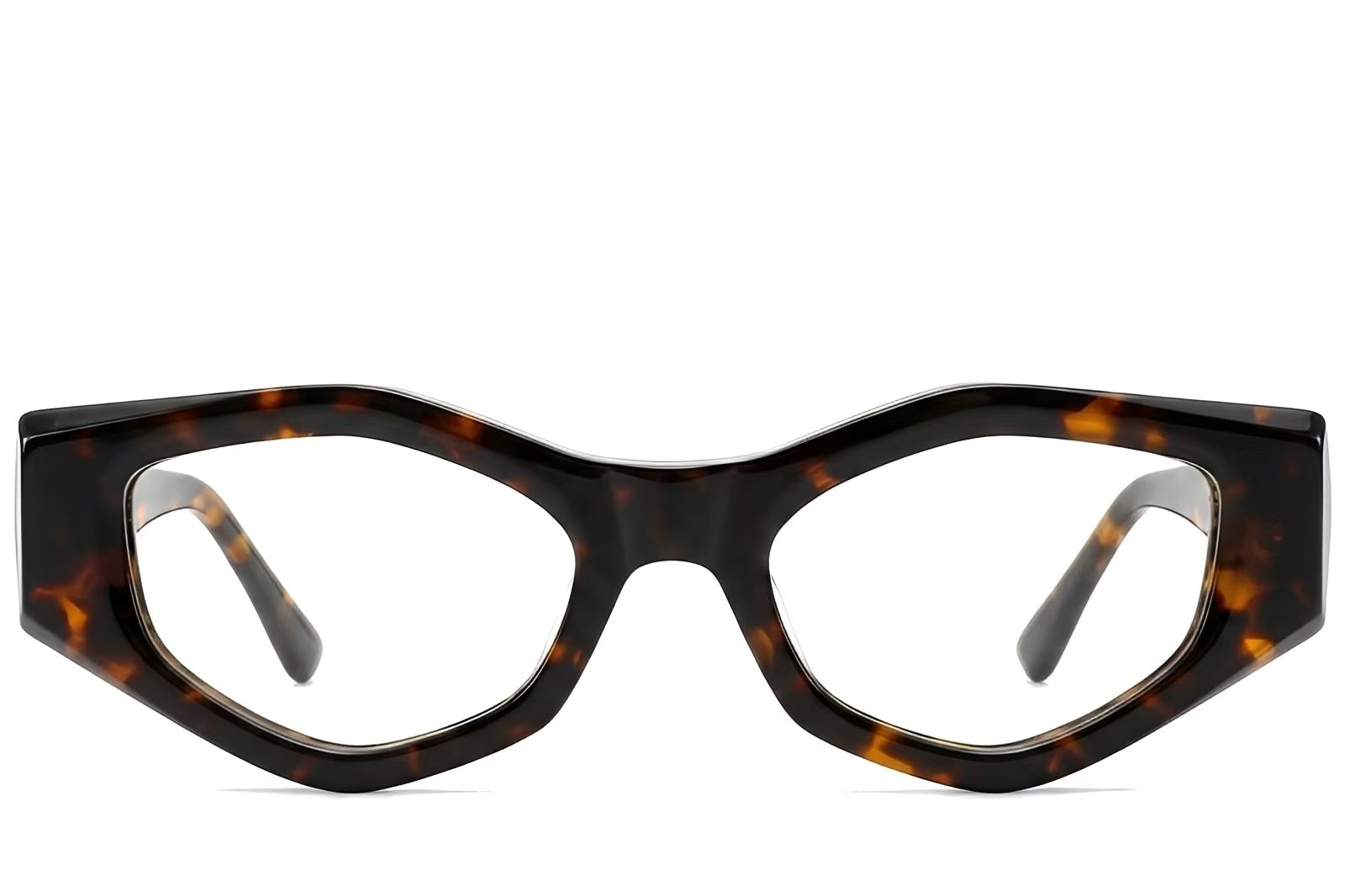 Bicchieri in acetato con motivo geometrico tartarugato #BS522-0455