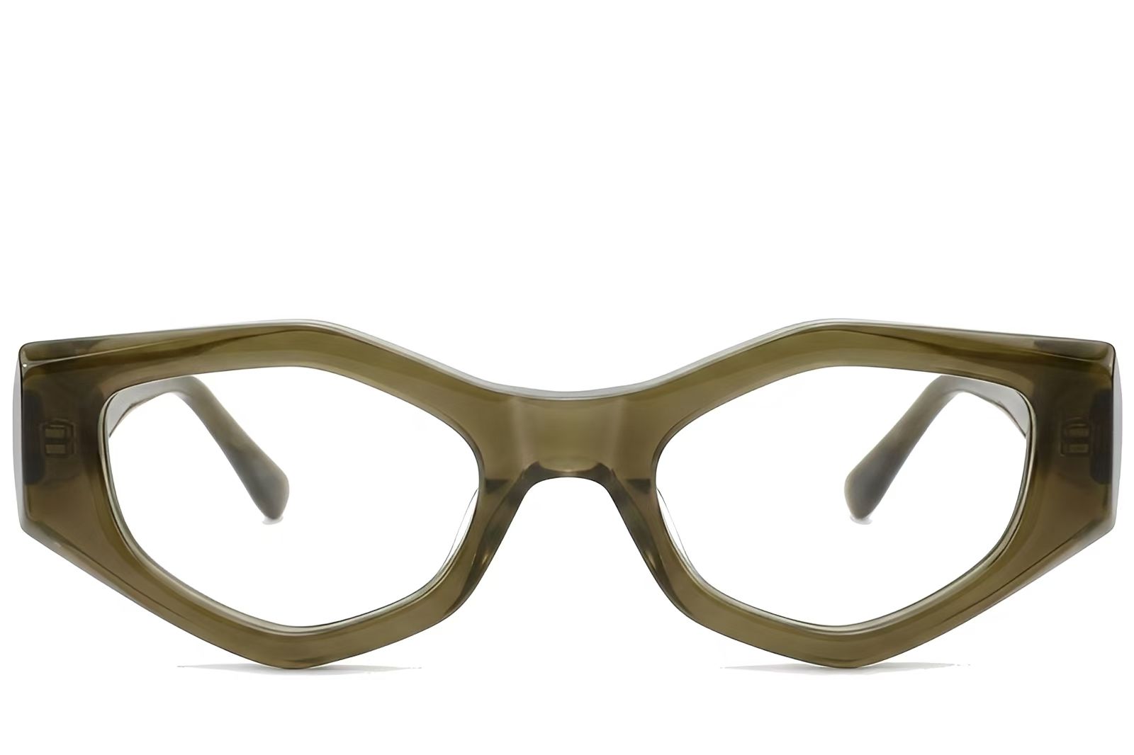 Geometric Green Acetate Glasses #BS522-0458