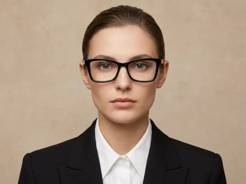 Lunettes papillon en acétate noir #BS522-0459