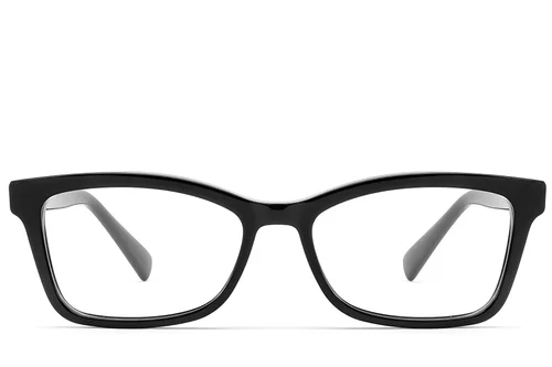 Lunettes papillon en acétate noir #BS522-0459