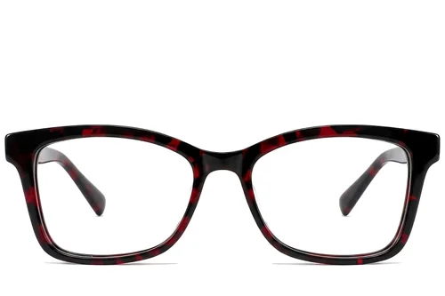 Lunettes papillon en acétate rouge #BS522-0464
