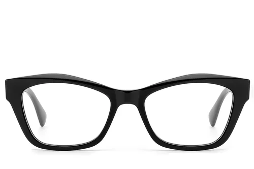 Lunettes papillon en acétate noir #BS522-0465