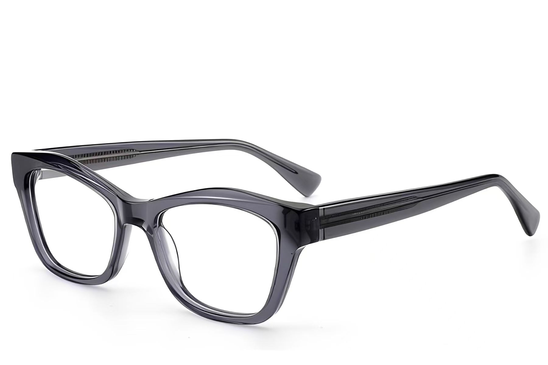 Occhiali in acetato grigio farfalla #BS522-0466