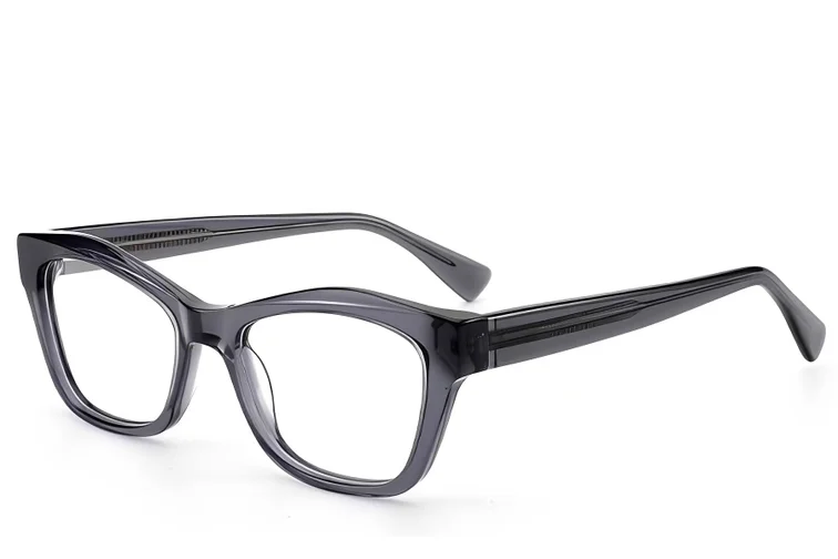 Occhiali in acetato grigio farfalla #BS522-0466