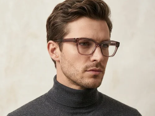 Lunettes en acétate rose papillon #BS522-0467