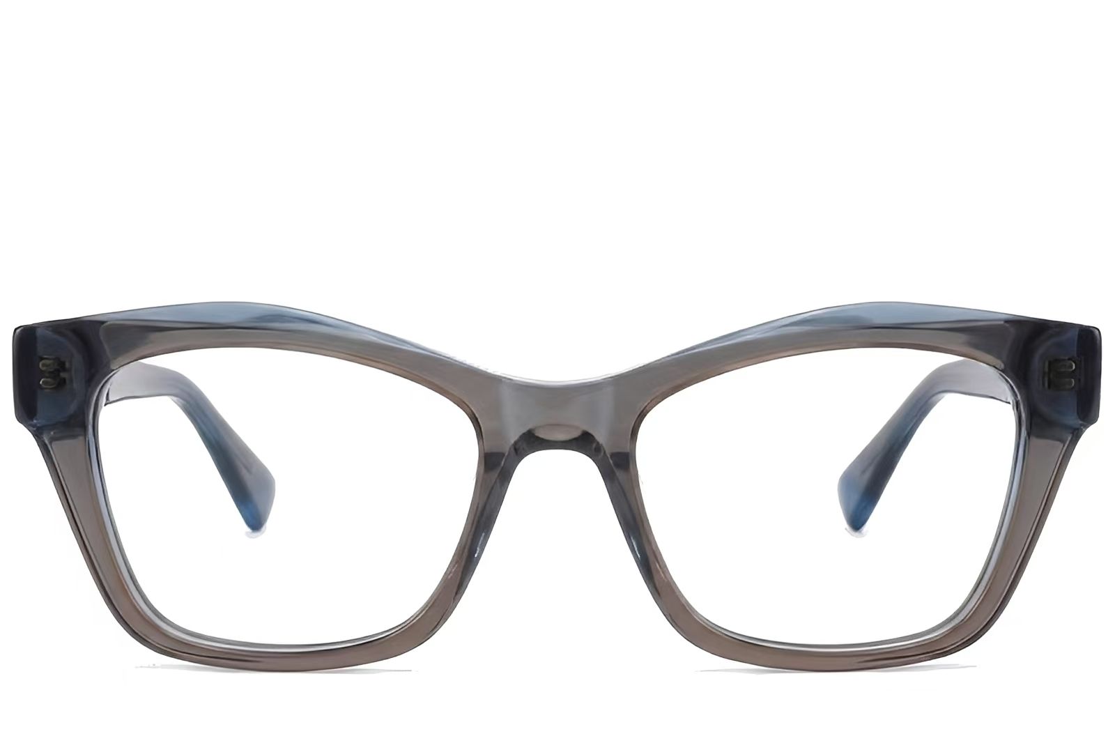 Occhiali in acetato grigio farfalla #BS522-0468