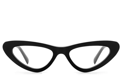 Lunettes papillon en acétate noir #BS522-0475