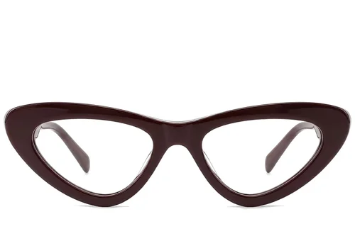 Lunettes papillon en acétate brun #BS522-0476