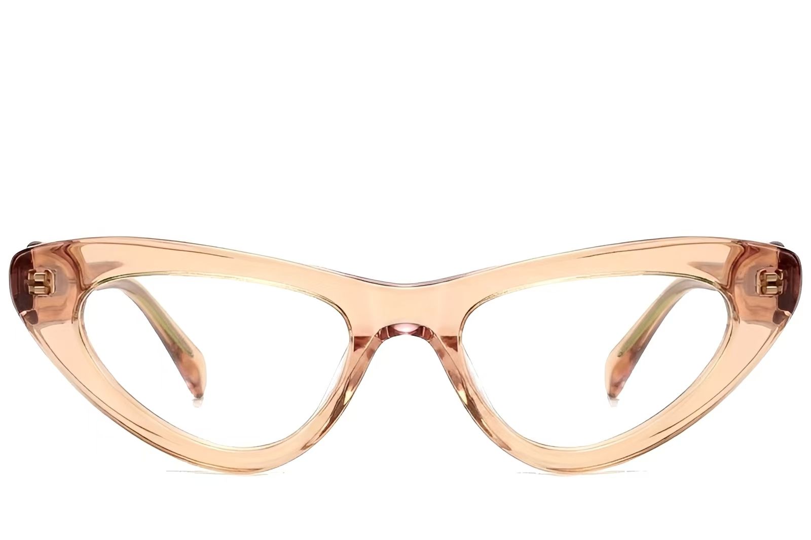 Lunettes papillon en acétate jaune #BS522-0479