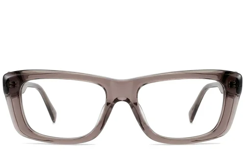Lunettes rectangulaires en acétate gris #BS522-0483