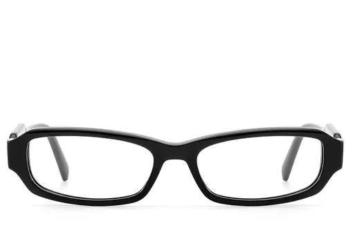 Lunettes rectangulaires en acétate noir #BS522-0485