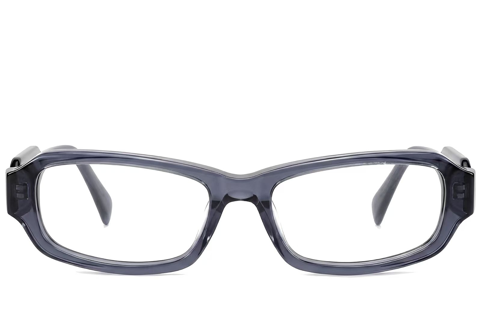 Bicchieri rettangolari in acetato blu #BS522-0486