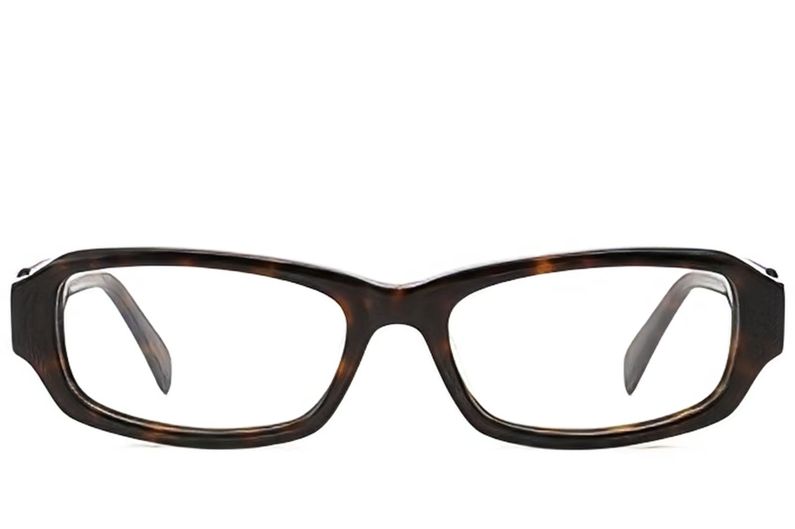Rectangular Tortoiseshell Acetate Glasses #BS522-0487