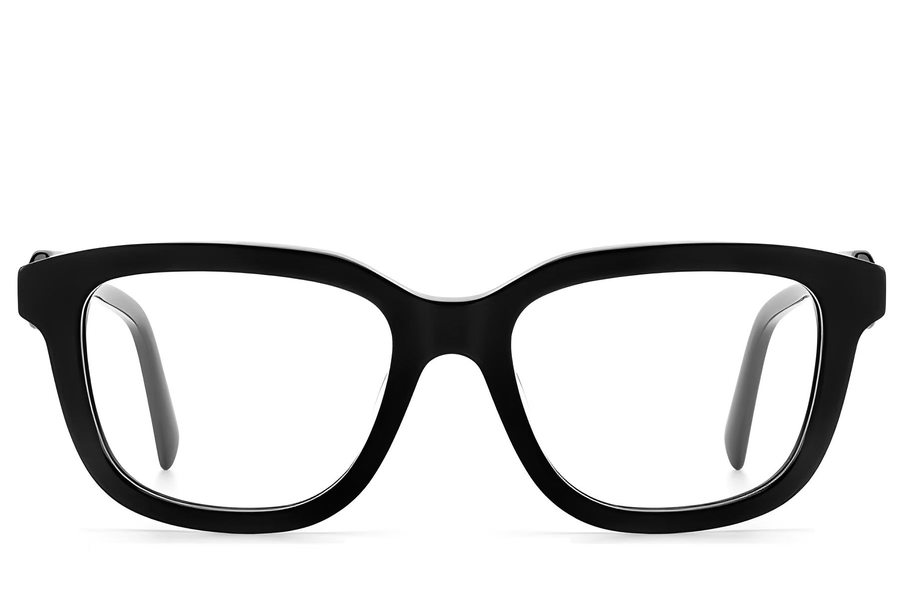 Vasos rectangulares de acetato negro #BS522-0489