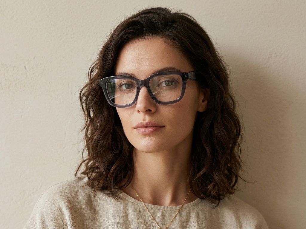 Bicchieri rettangolari in acetato blu #BS522-0491