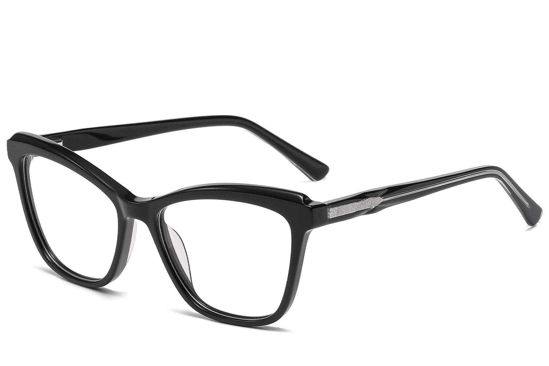 Butterfly Black Acetate Glasses #BS522-0494