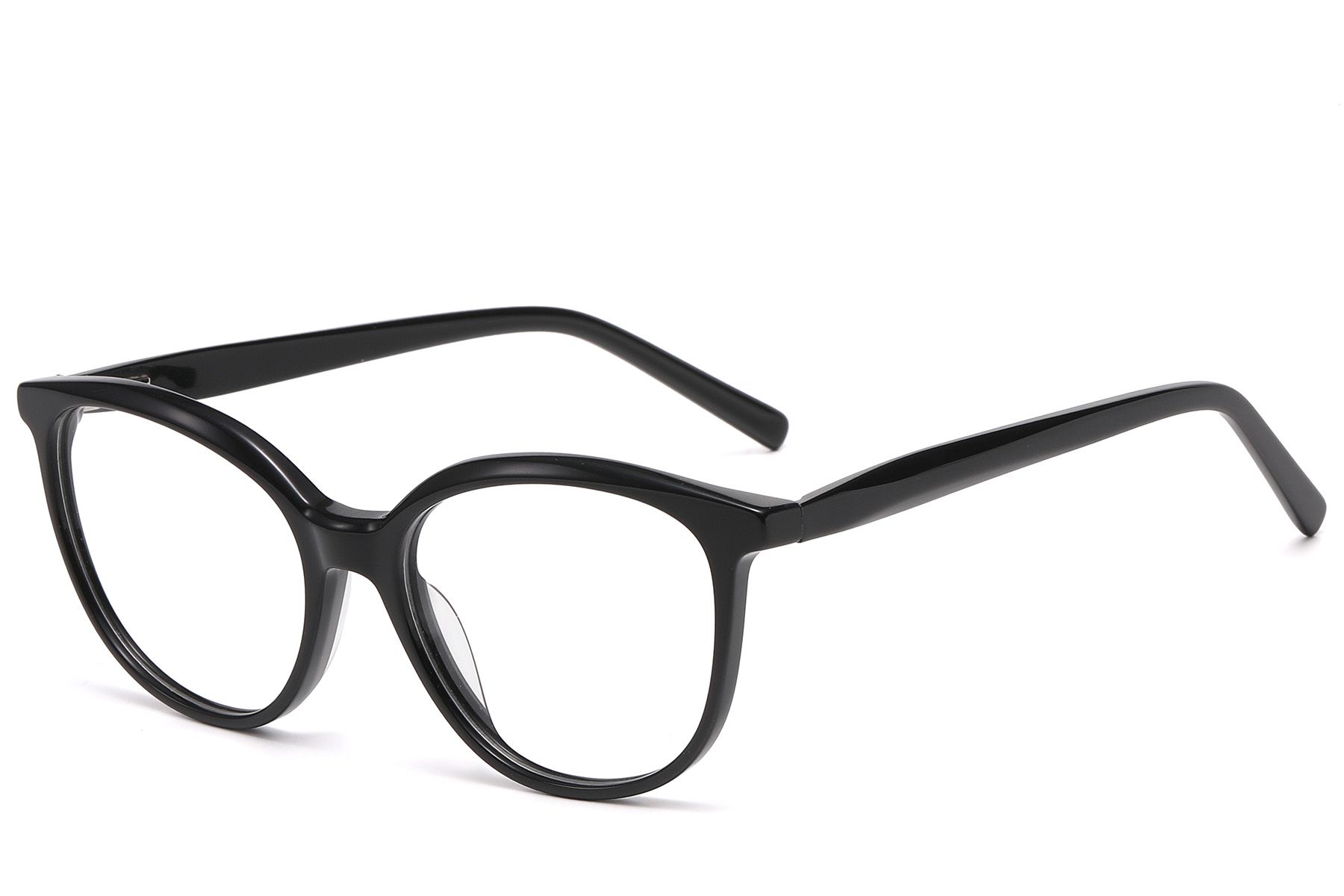 Occhiali in acetato nero con motivo a farfalla #BS522-0500