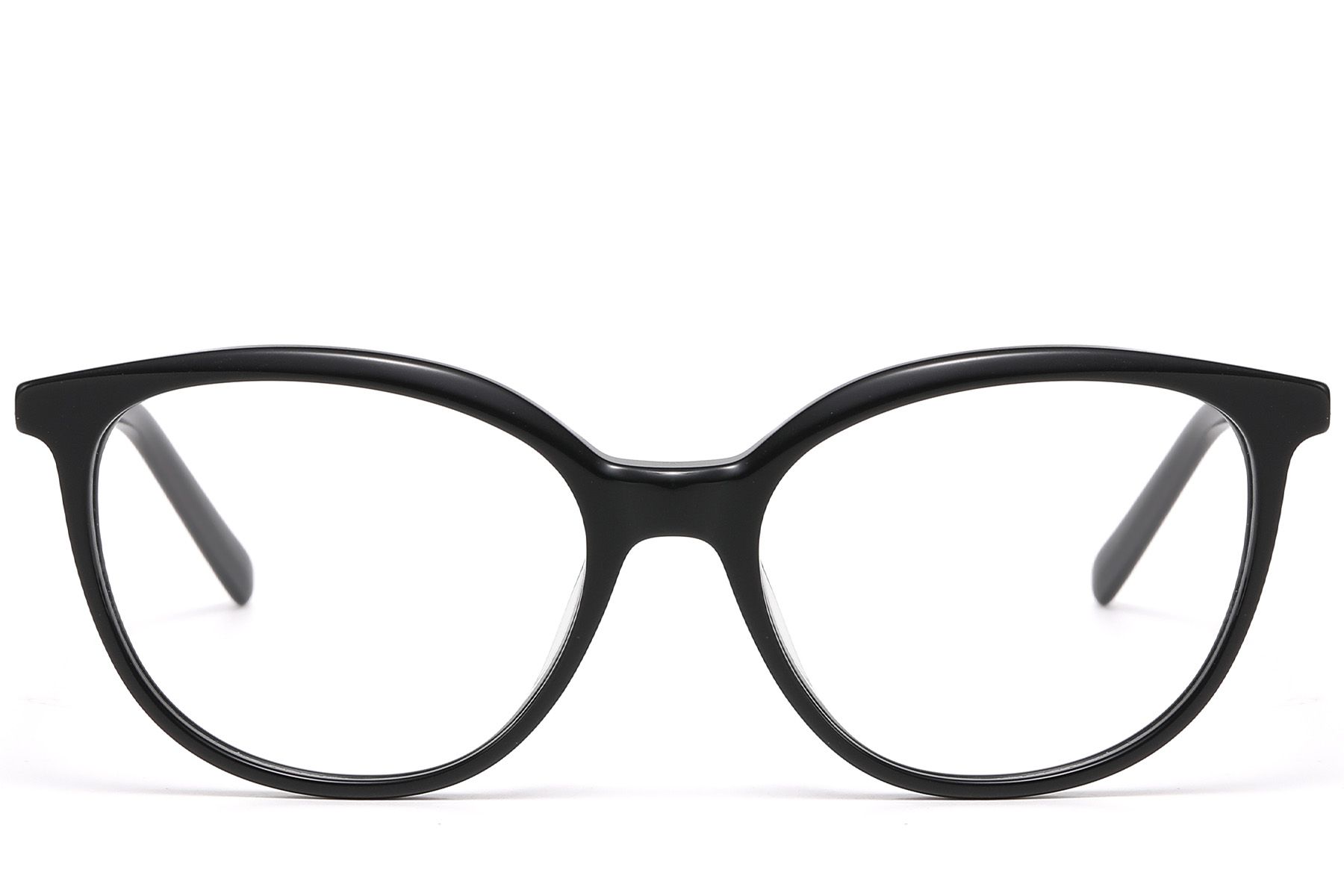 Occhiali in acetato nero con motivo a farfalla #BS522-0500