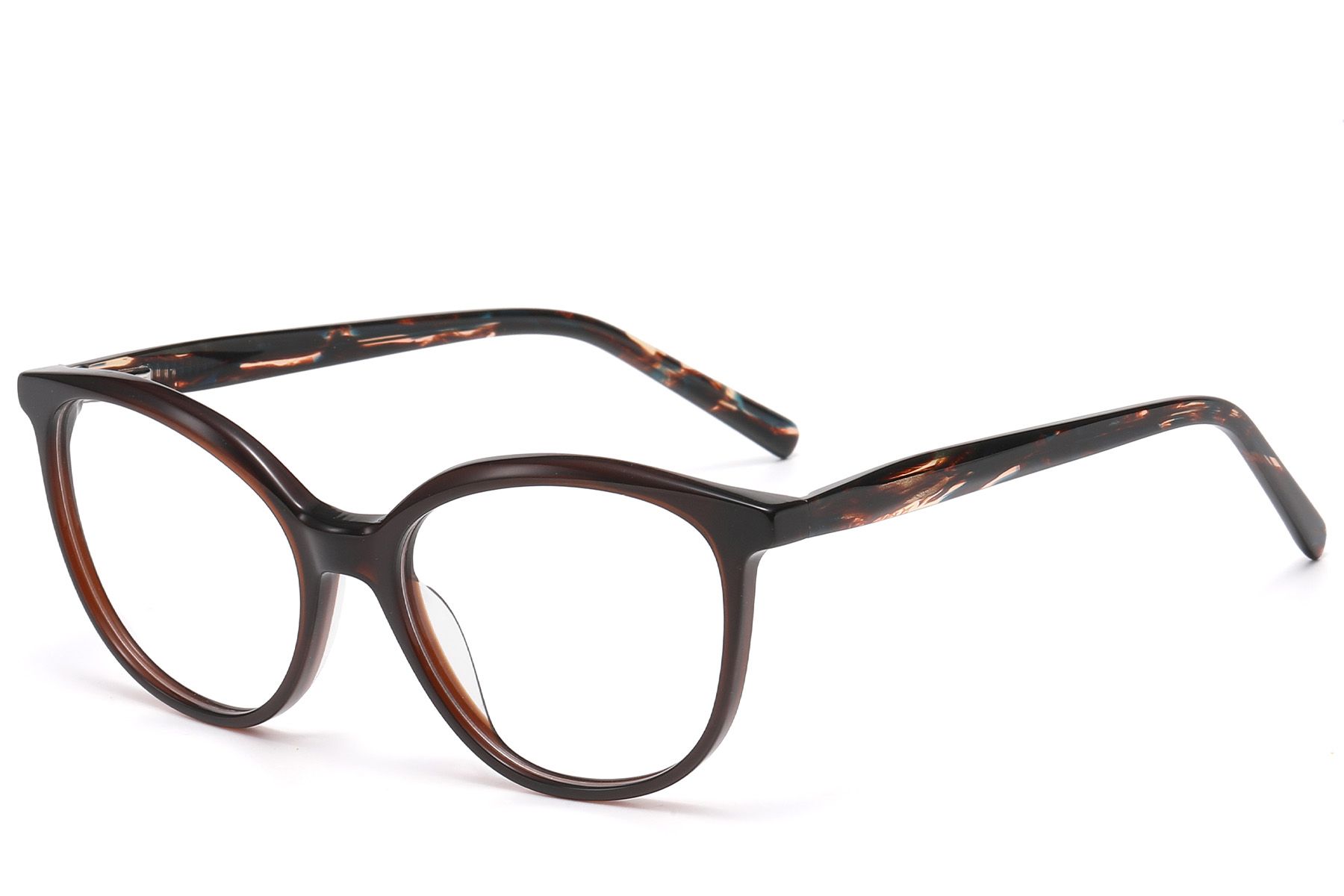 Lunettes papillon en acétate brun #BS522-0503