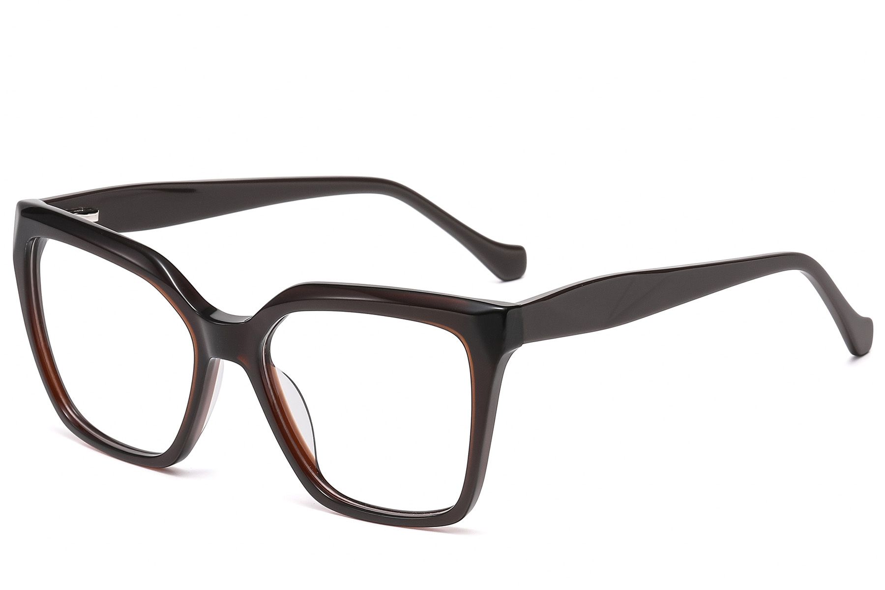 Lunettes papillon en acétate brun #BS522-0509