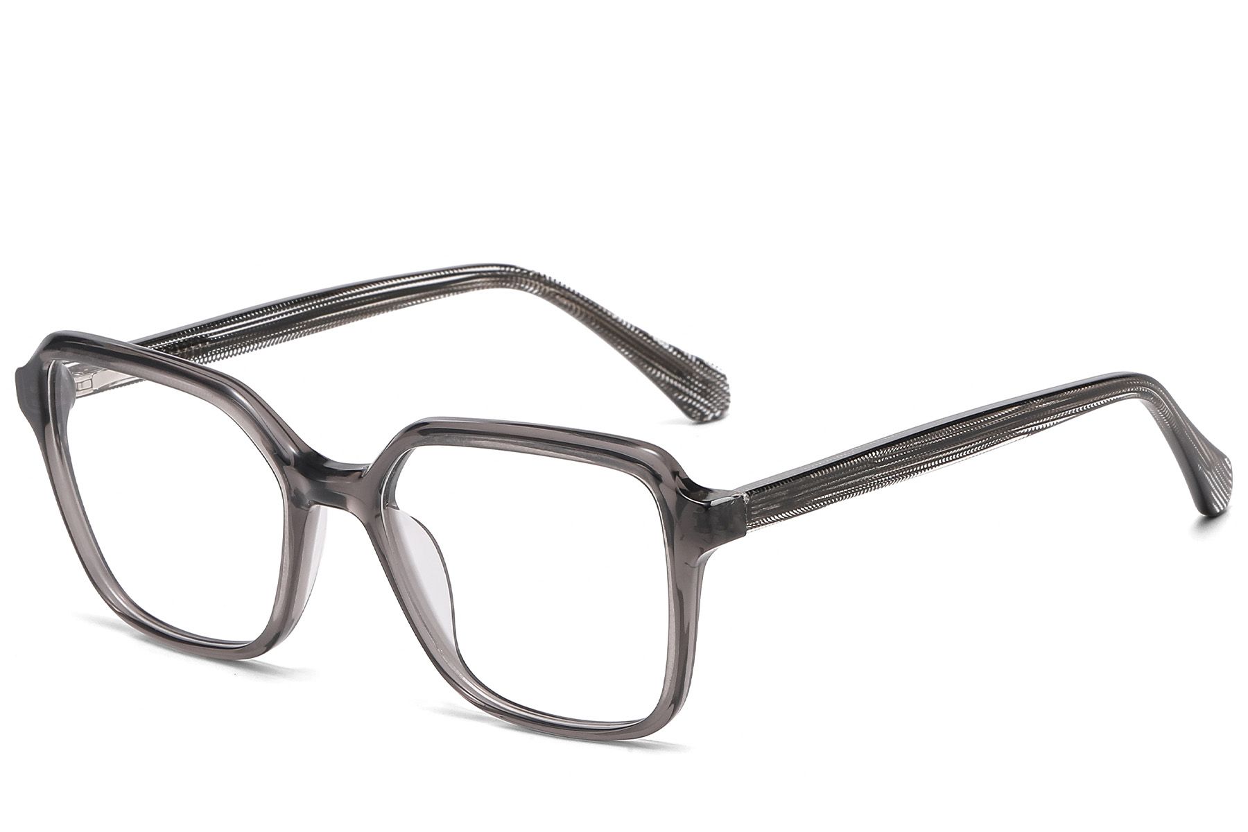 Rectangular Grey Acetate Glasses #BS522-0520