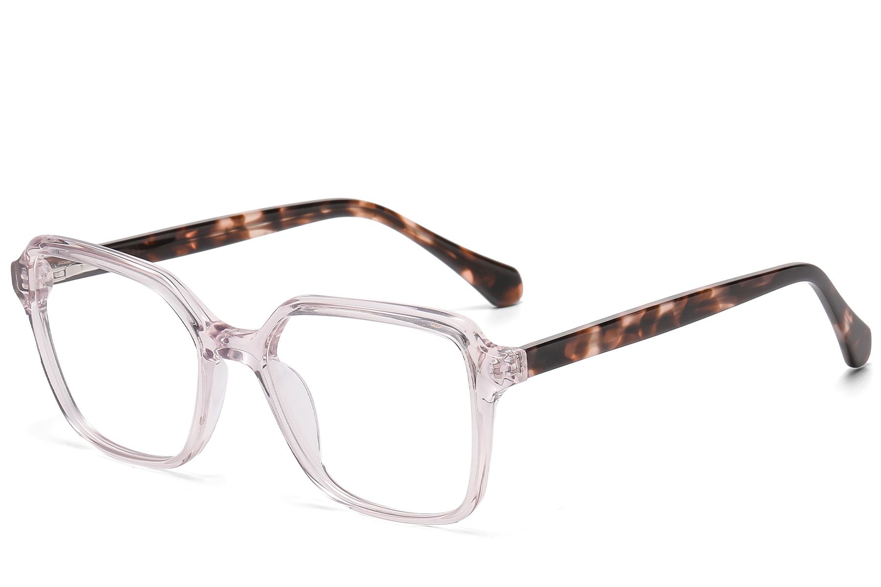 Bicchieri rettangolari in acetato rosa #BS522-0522