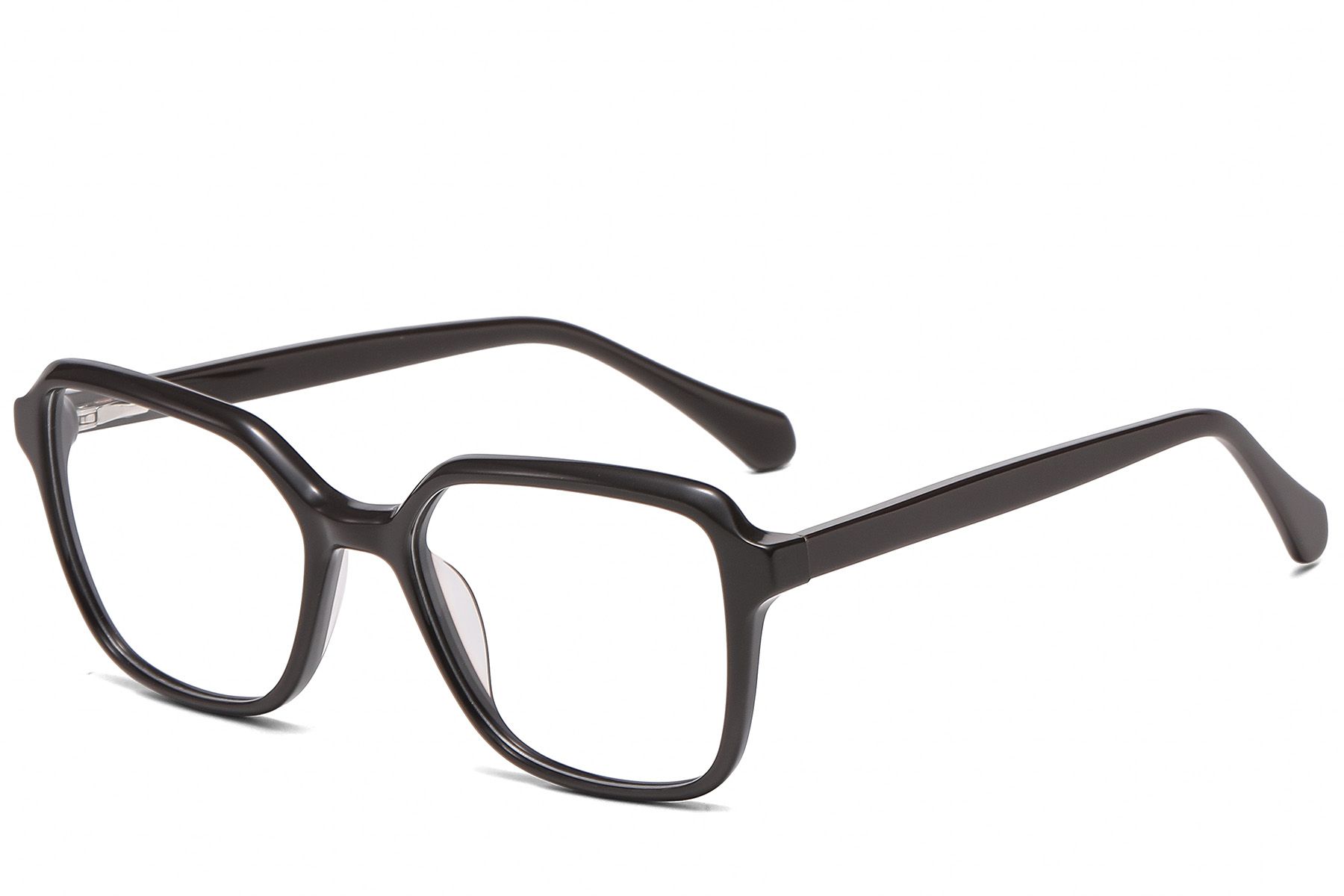 Rectangular Grey Acetate Glasses #BS522-0523