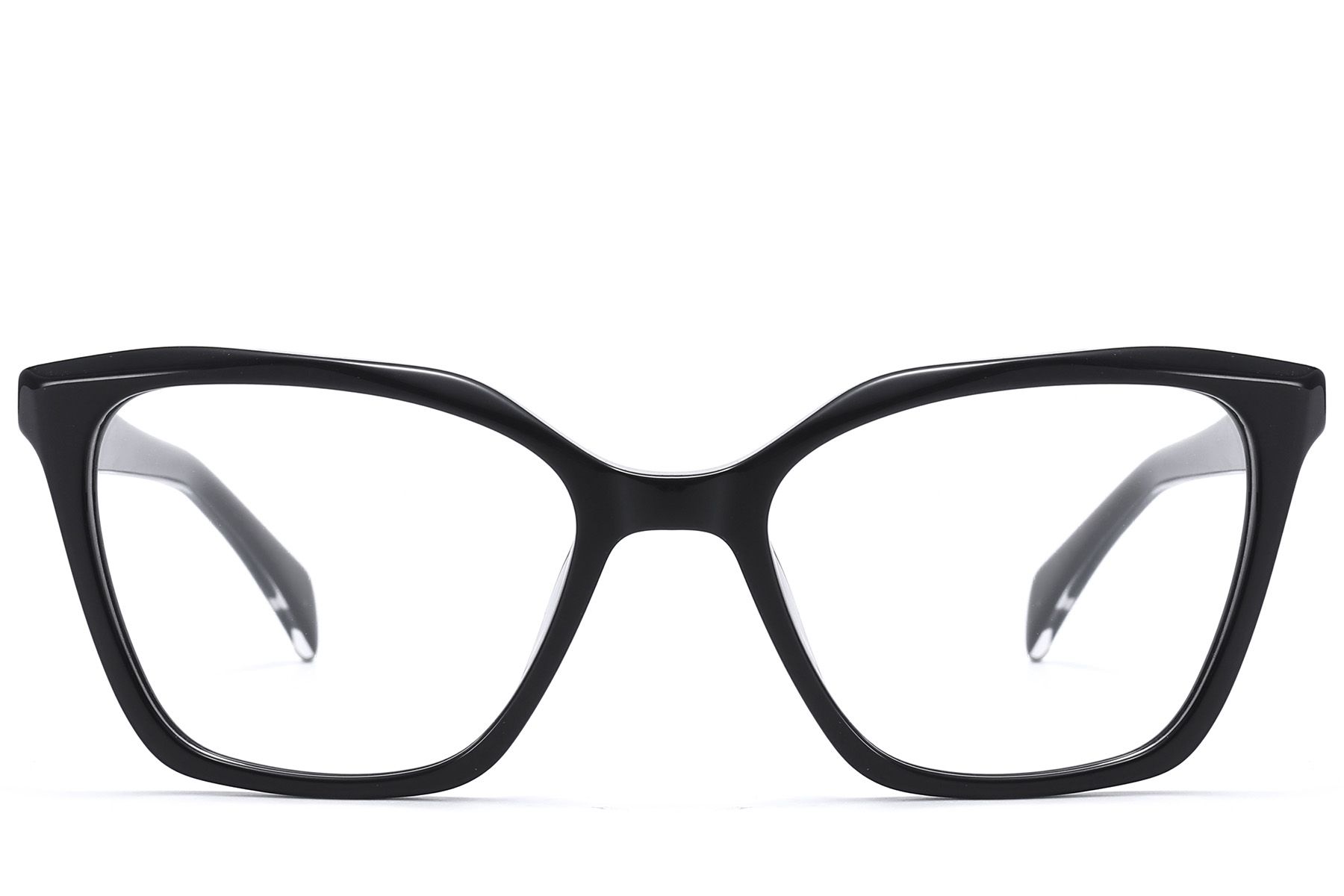 Occhiali in acetato nero con motivo a farfalla #BS522-0524