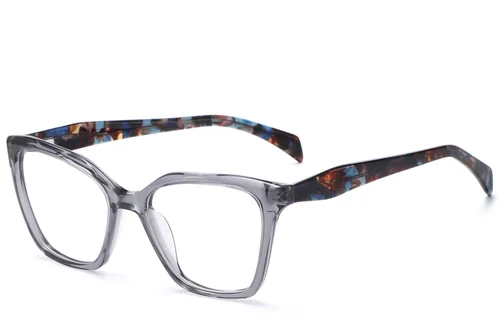 Lunettes en acétate gris papillon #BS522-0526