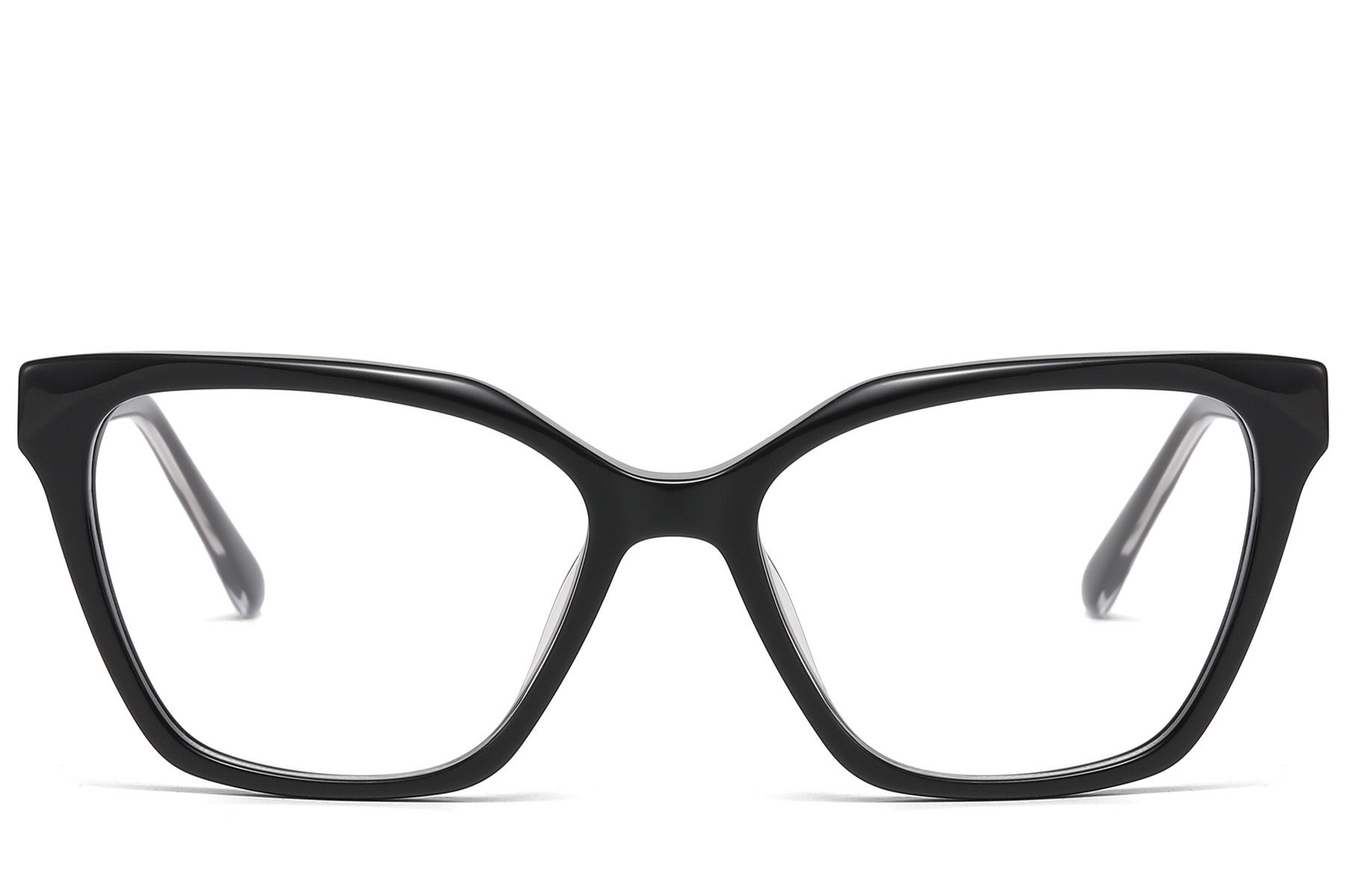 Lunettes papillon en acétate noir #BS522-0536
