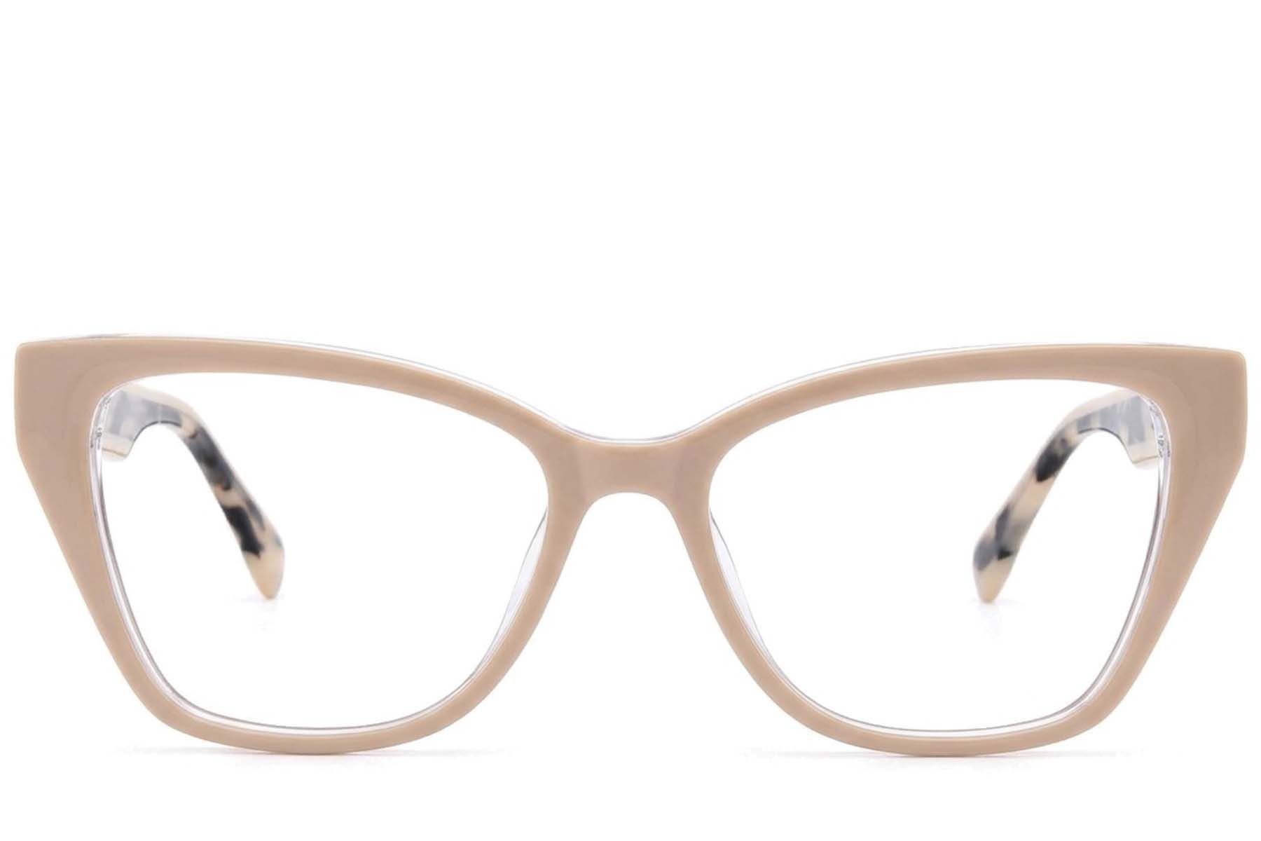 Butterfly Cream Acetate Glasses #BS522-0553