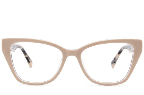 Butterfly Cream Acetate Glasses #BS522-0553