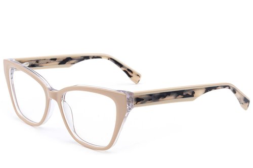 Butterfly Cream Acetate Glasses #BS522-0553