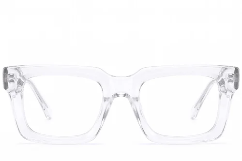 Rectangular Transparent Acetate Glasses #BS522-0573
