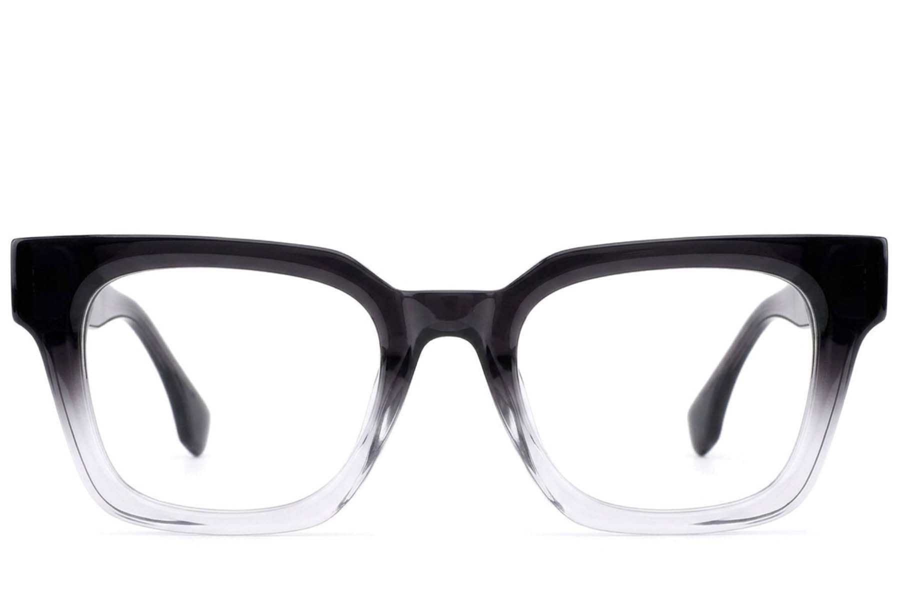 Vasos rectangulares de acetato gris #BS522-0582