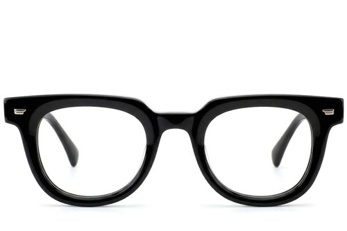 Oval Black Acetate Glasses #BS522-0613