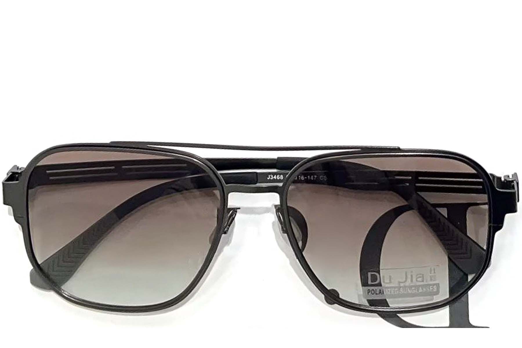 Occhiali da sole modello aviatore in metallo grigio #BS8240-0353