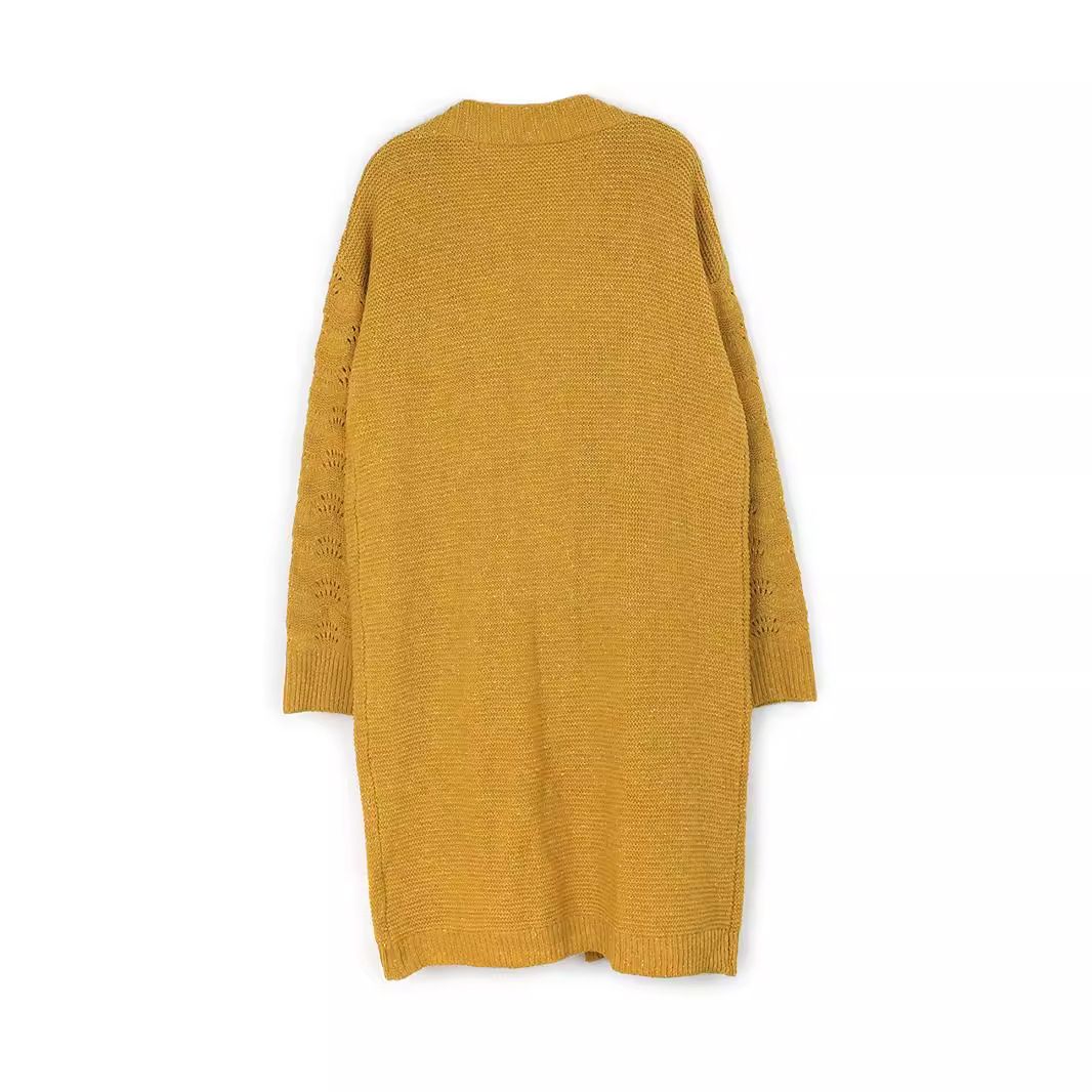 Women's Knit Cardigan Sweater Long Sleeve Open Front Duster