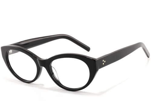 Lunettes papillon en acétate noir #BS2607-0313