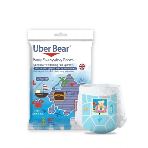 Pañales Uber Bear ultrafinos y transpirables para bebés, pantalones de entrenamiento desechables a prueba de fugas.