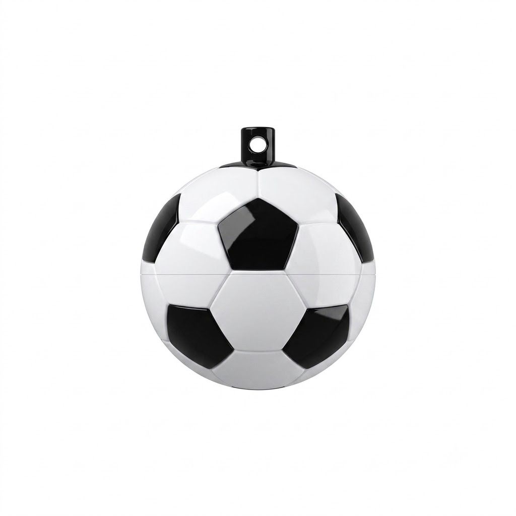 Soccer Ball Smart Tracker, Apple Find My Compatible Global GPS Locator, Anti-Lost Alert Item Finder, IP68 Waterproof, 30-Month Battery Life