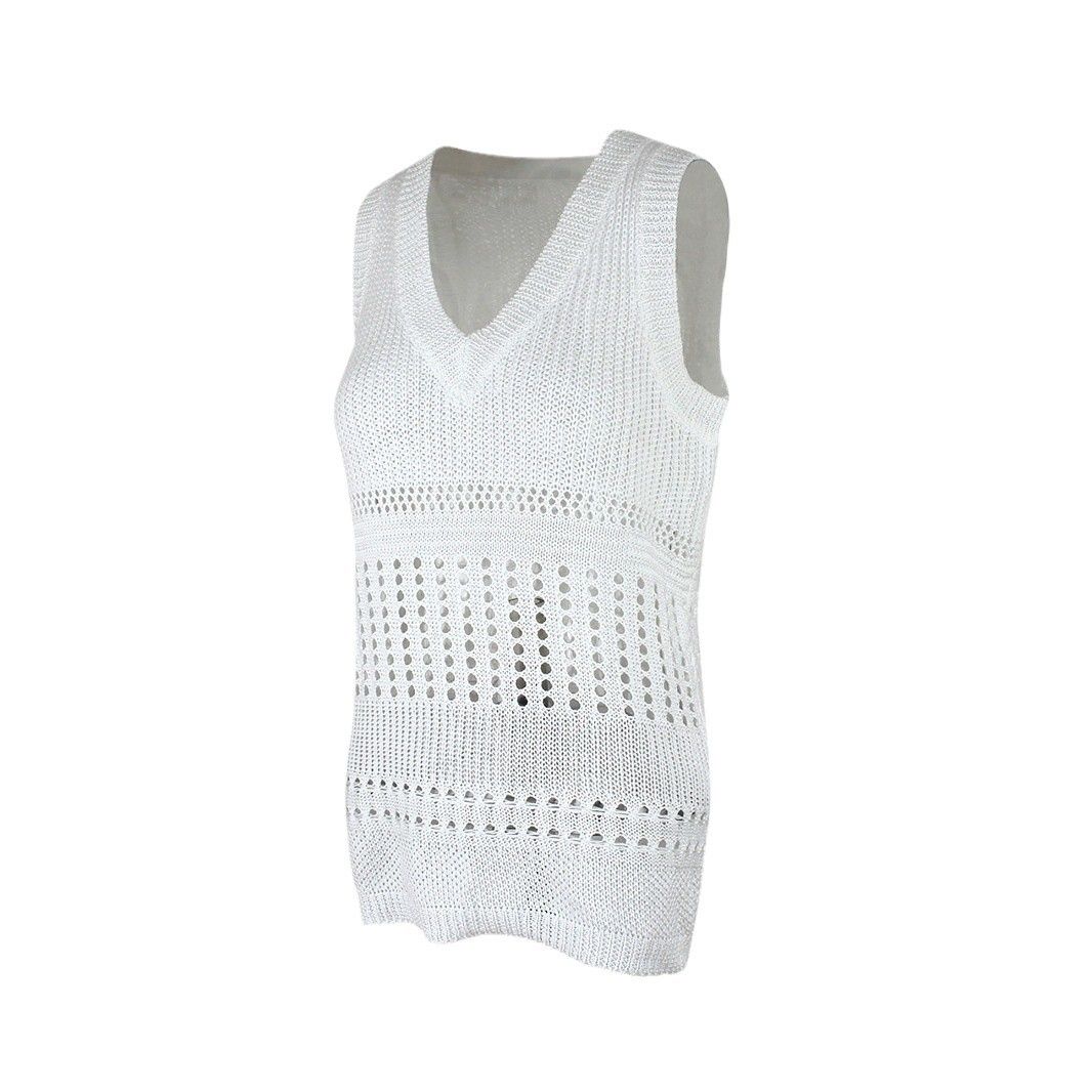 Women's Knit Sweater Vest - Lightweight Summer Sleeveless Top SSU-00030
