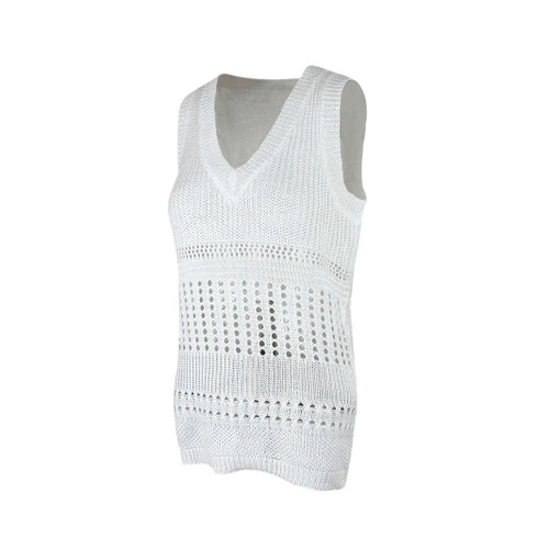Women's Knit Sweater Vest - Lightweight Summer Sleeveless Top SSU-00030