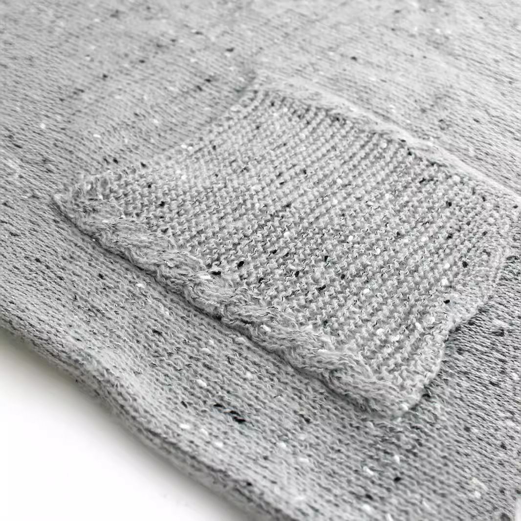 Abito maglione da donna a maniche lunghe in maglia con tasche - Autunno/Inverno