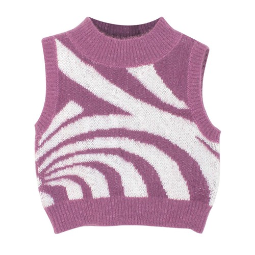 Women's Knit Vest Slim Crop Top Beach Summer SSU-00012